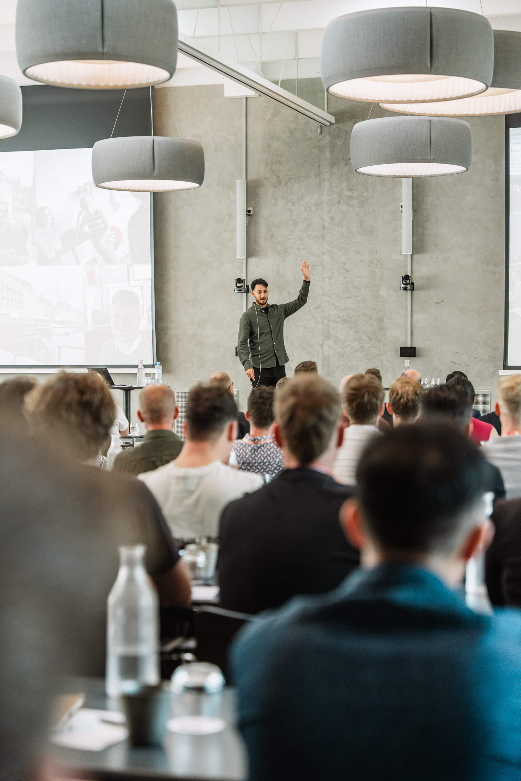 Miles McNair presenting at a PPC Hub event